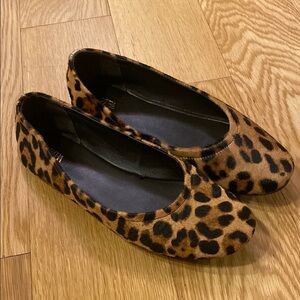 Zara Leopard Print Flats